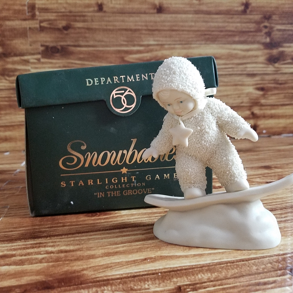 Department 56 Snowbabies In The Groove Figurine Boxed 26.69935 RETIRED